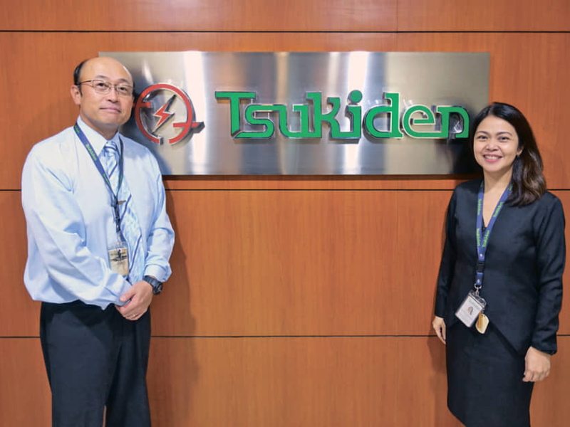 Jiro Hanzawa, Chairman and Maria Cecilia Anson, President of Tsukiden - The Japan Times: Philippines on the Rise Report